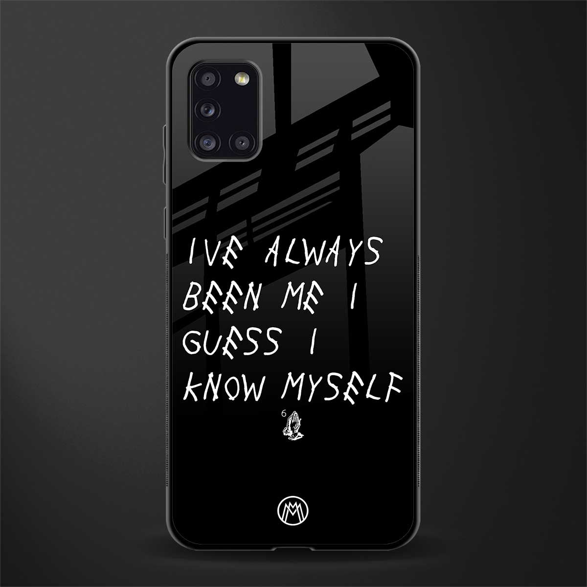 being myself glass case for samsung galaxy a31 image