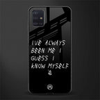 being myself glass case for samsung galaxy a71 image