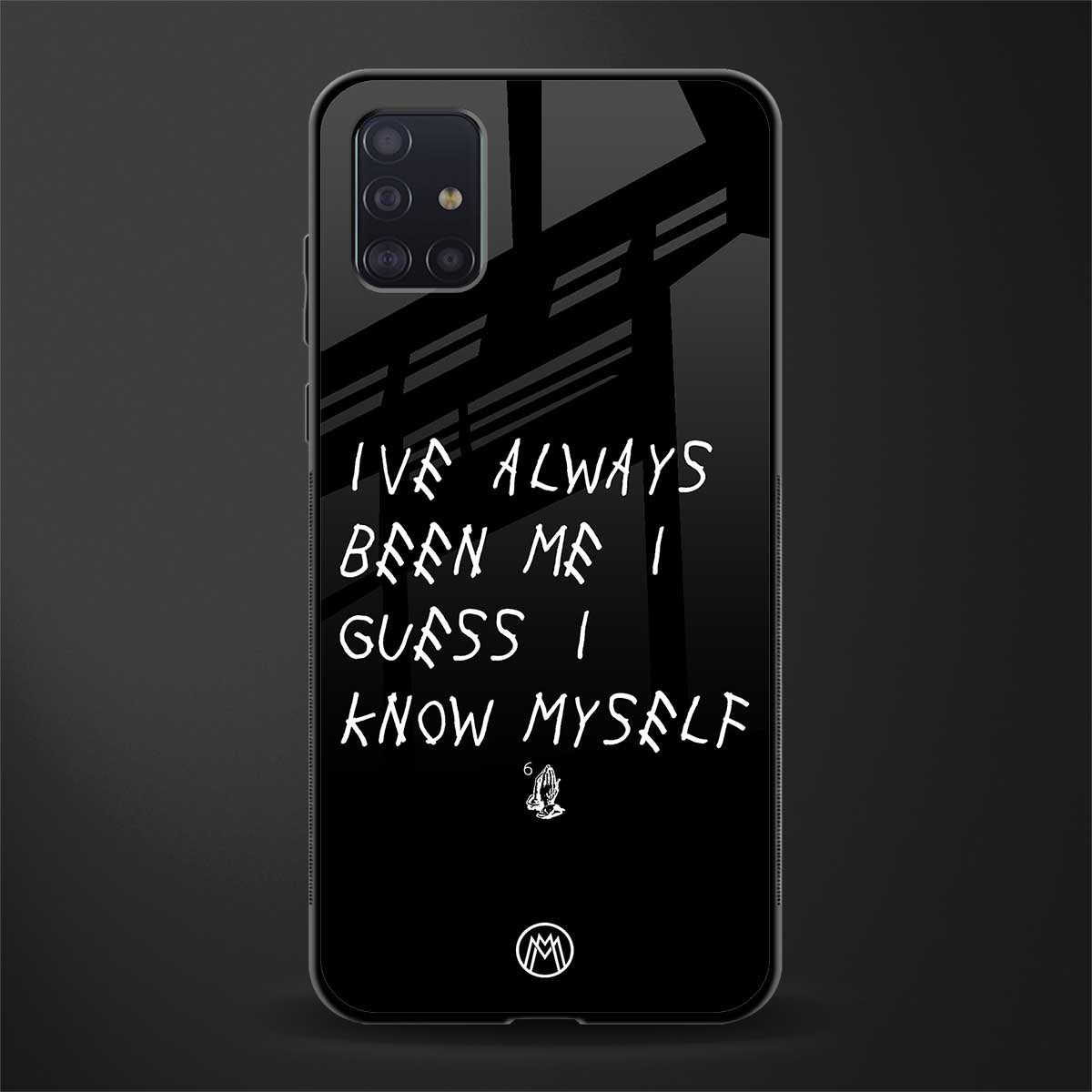 being myself glass case for samsung galaxy a71 image