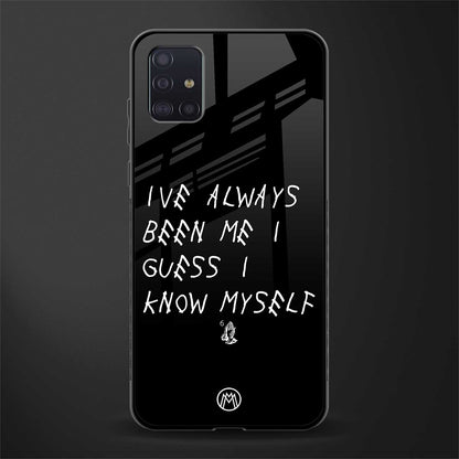 being myself glass case for samsung galaxy a71 image