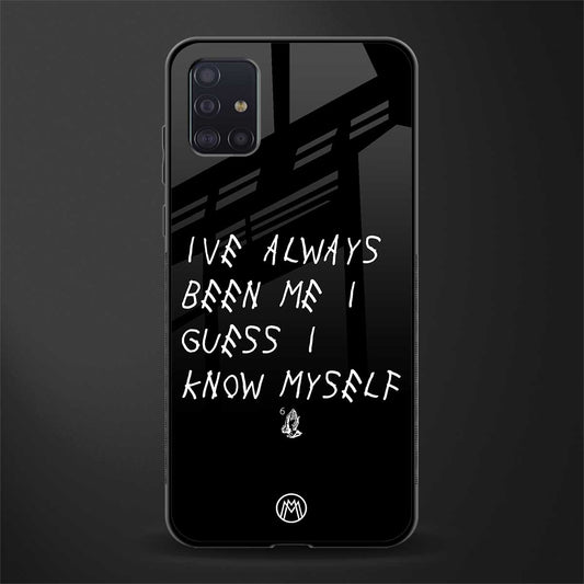 being myself glass case for samsung galaxy a71 image