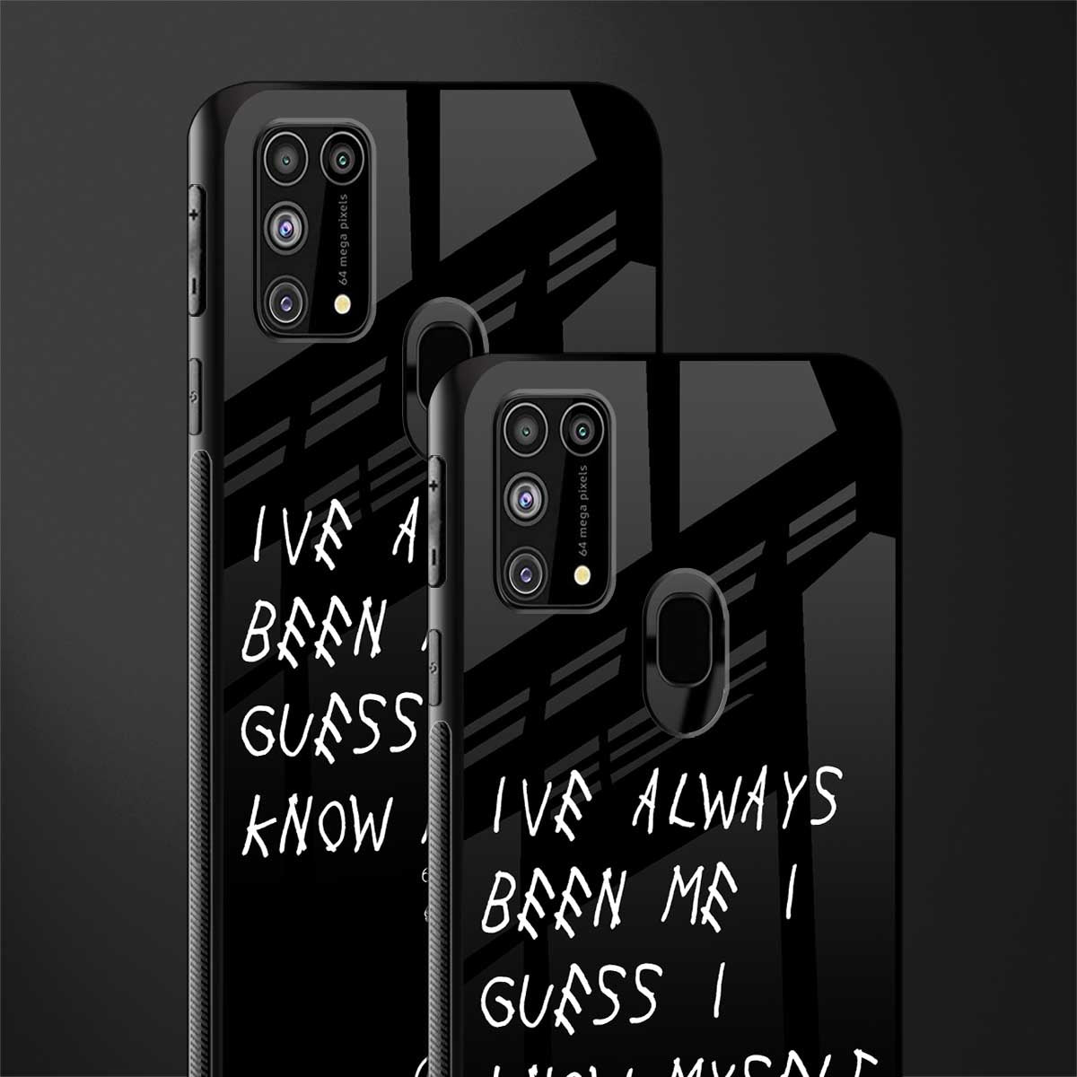 being myself glass case for samsung galaxy m31 prime edition image-2