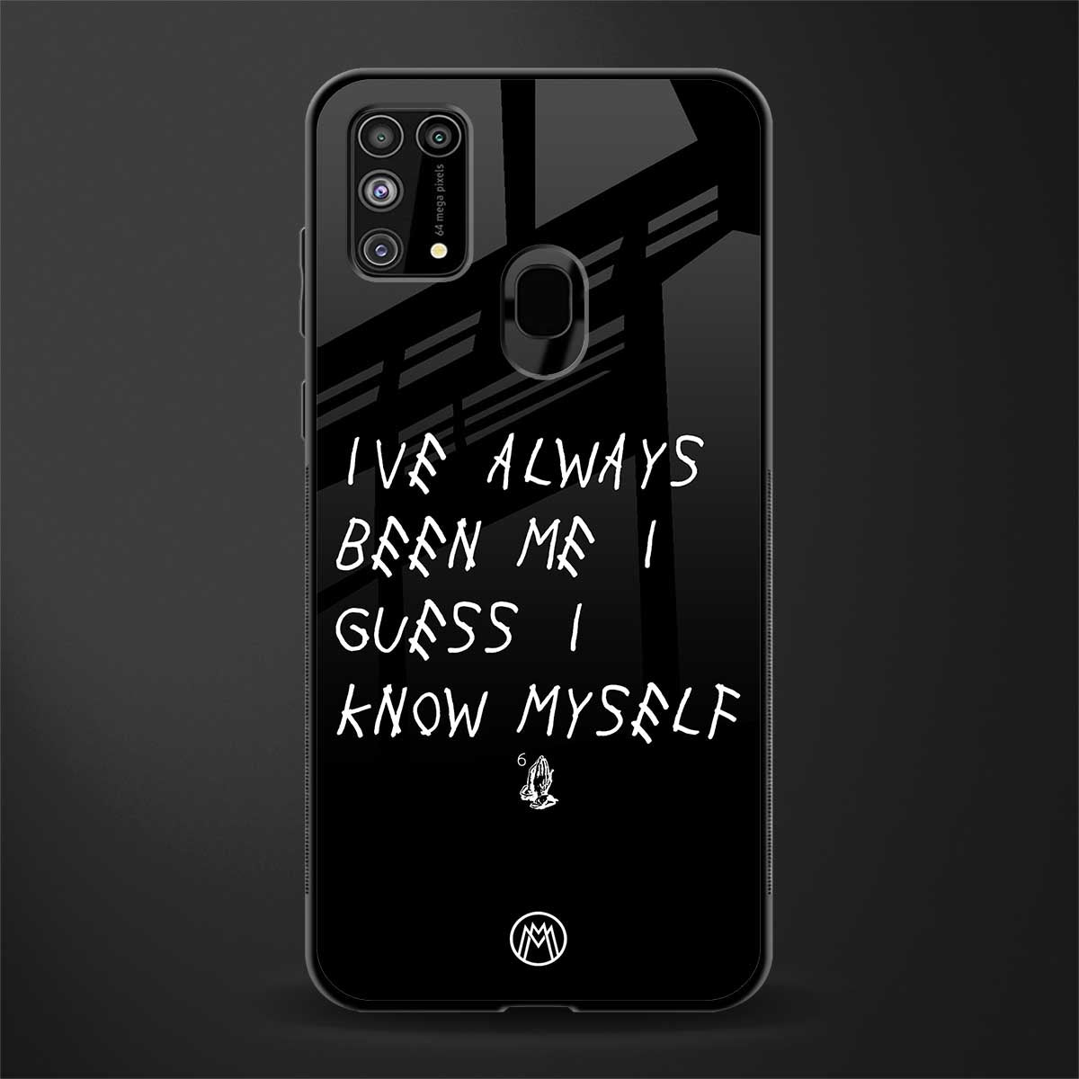 being myself glass case for samsung galaxy m31 image