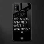 being myself glass case for samsung galaxy f41 image