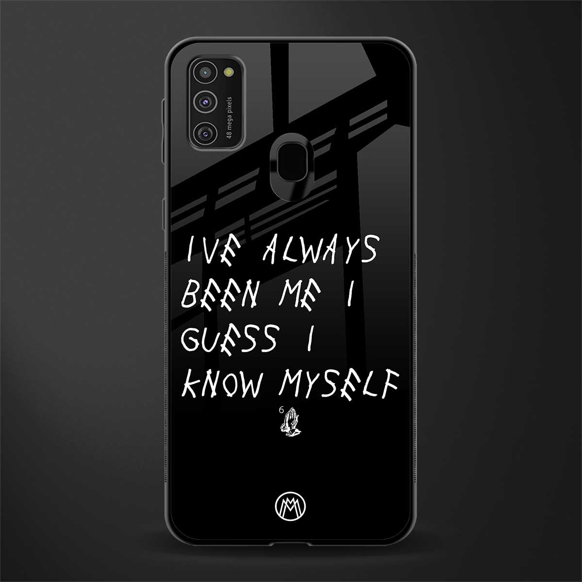 being myself glass case for samsung galaxy m21 image