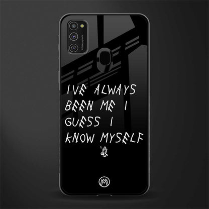 being myself glass case for samsung galaxy m21 image
