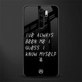 being myself glass case for redmi note 8 pro image
