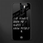 being myself glass case for redmi note 8 pro image