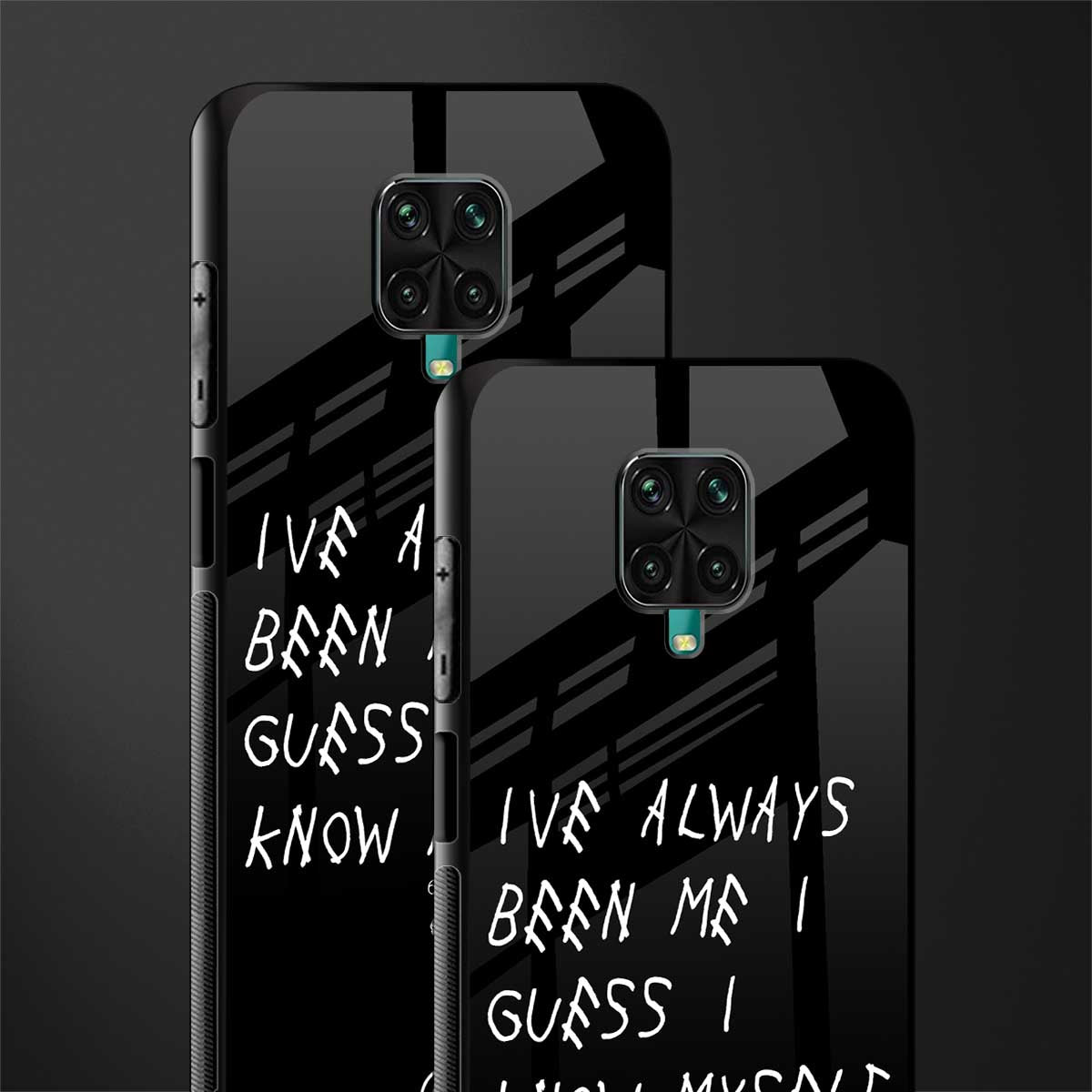 being myself glass case for redmi note 9 pro image-2