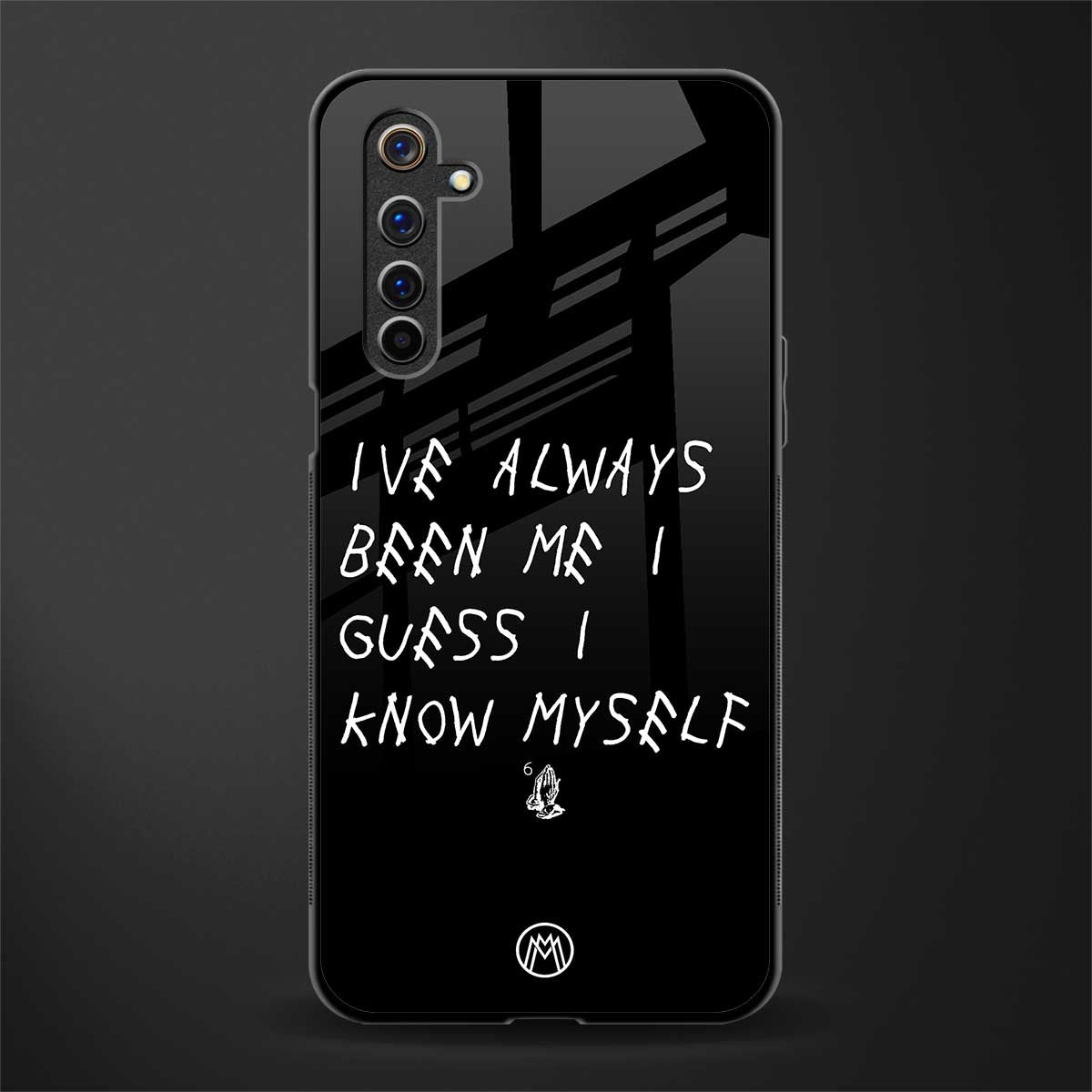 being myself glass case for realme 6 pro image