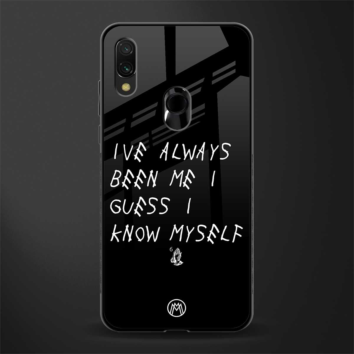 being myself glass case for redmi note 7 image