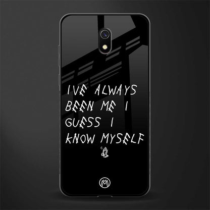 being myself glass case for redmi 8a image