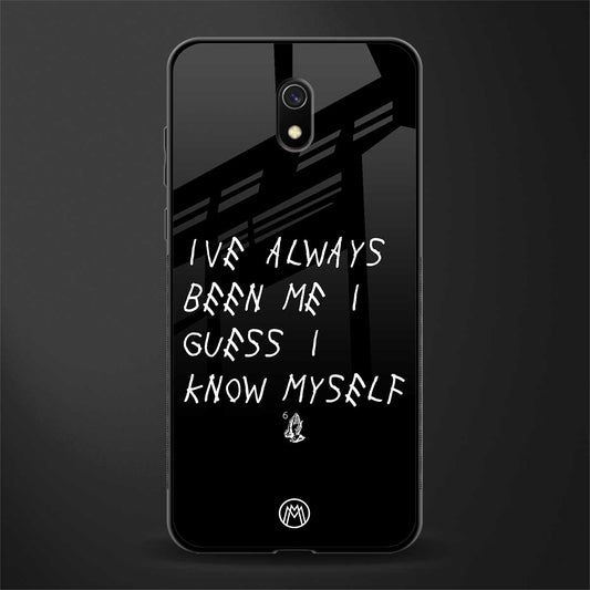 being myself glass case for redmi 8a image
