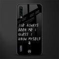 being myself glass case for mi a3 redmi a3 image