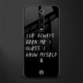 being myself glass case for redmi k20 pro image