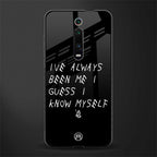 being myself glass case for redmi k20 pro image