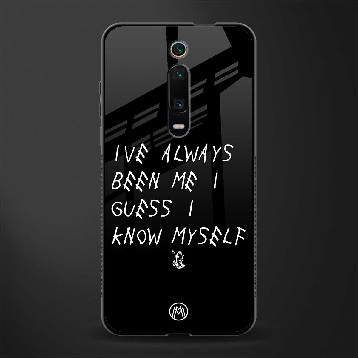 being myself glass case for redmi k20 pro image