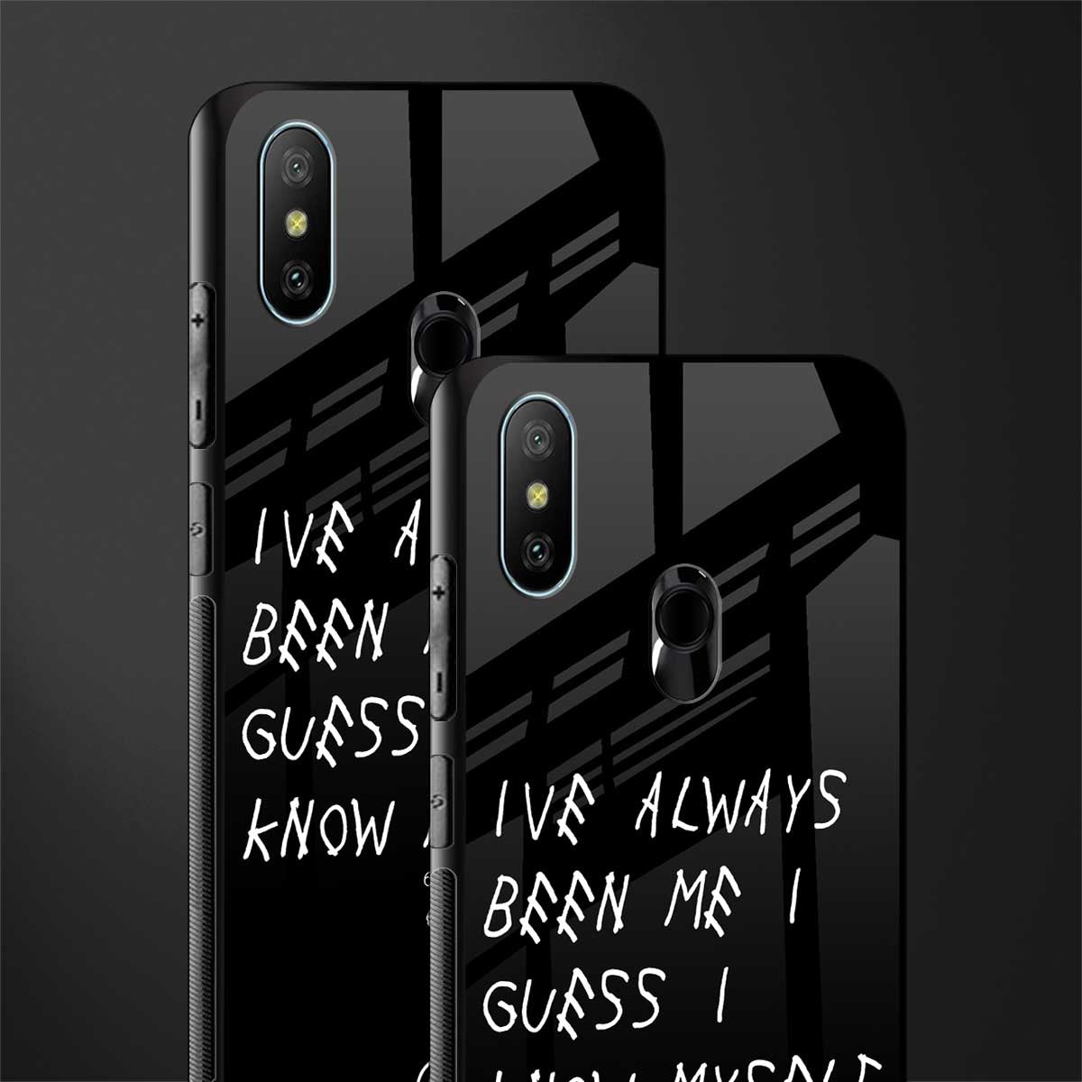 being myself glass case for redmi 6 pro image-2