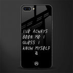 being myself glass case for realme c1 image