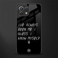being myself glass case for mi 11 lite image
