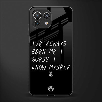 being myself glass case for mi 11 lite image