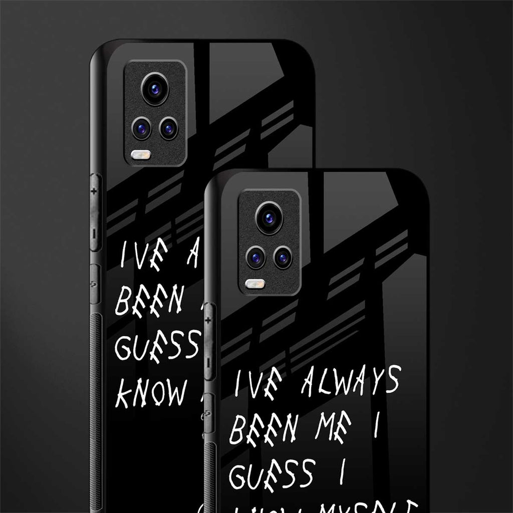 being myself back phone cover | glass case for vivo y73