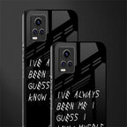 being myself back phone cover | glass case for vivo y73