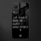 being myself glass case for vivo x60 pro image