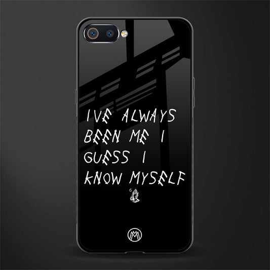 being myself glass case for realme c2 image