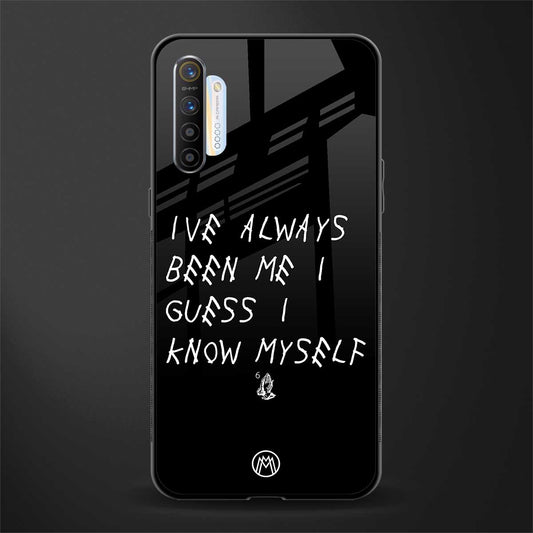 being myself glass case for realme x2 image