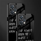 being myself back phone cover | glass case for realme 9 pro 5g