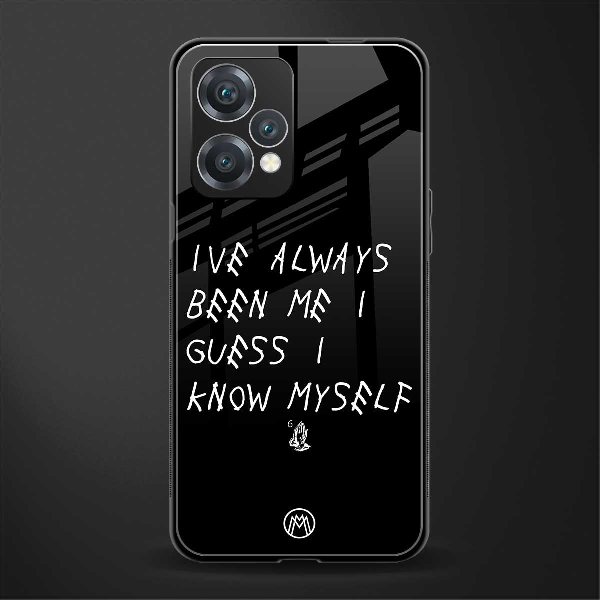 being myself back phone cover | glass case for realme 9 pro 5g