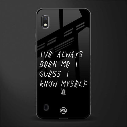 being myself glass case for samsung galaxy a10 image