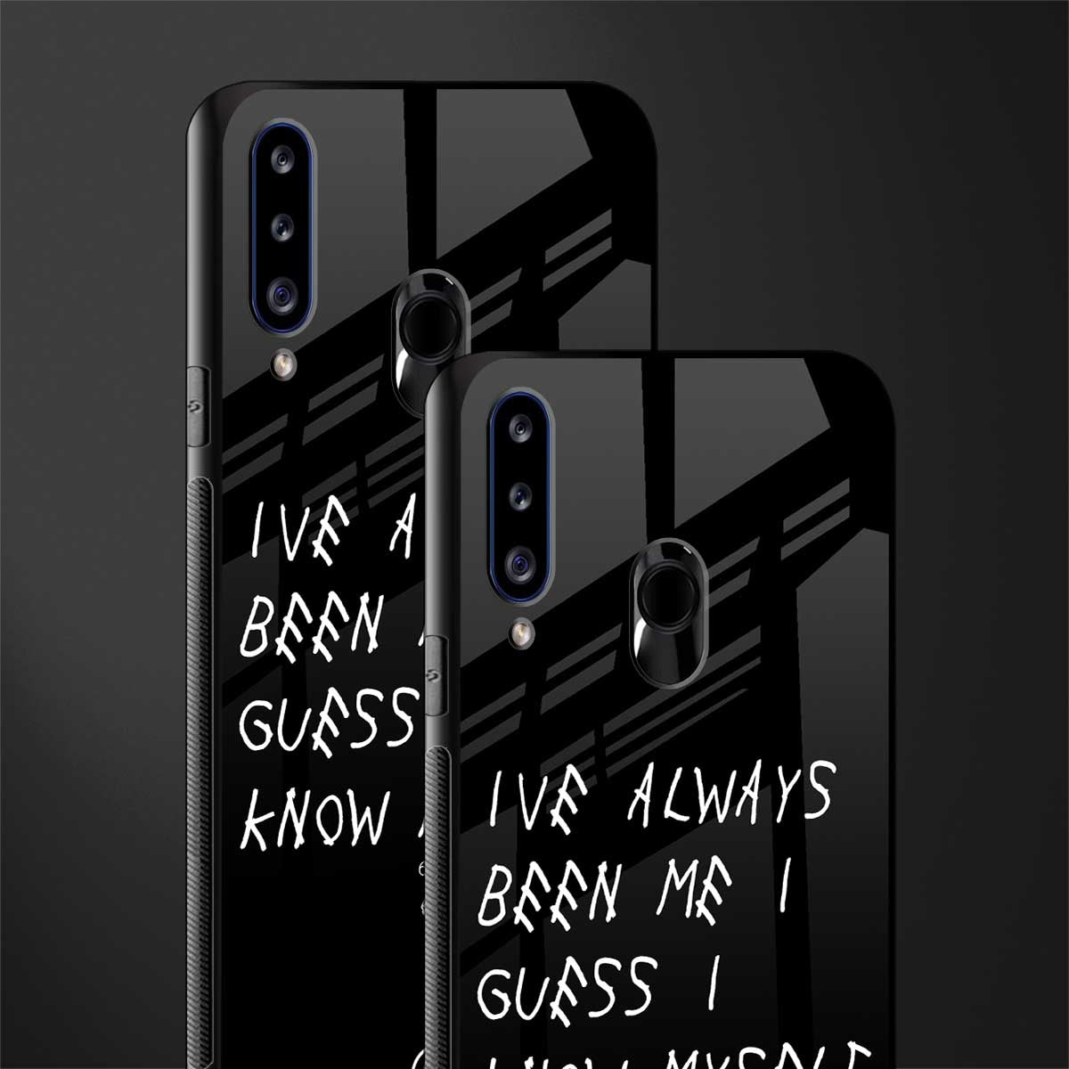 being myself glass case for samsung galaxy a20s image-2