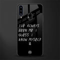 being myself glass case for samsung galaxy a20s image