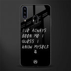 being myself glass case for samsung galaxy a20s image