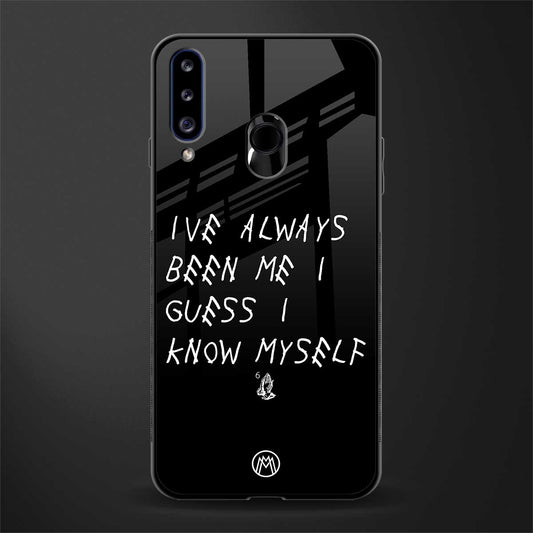 being myself glass case for samsung galaxy a20s image