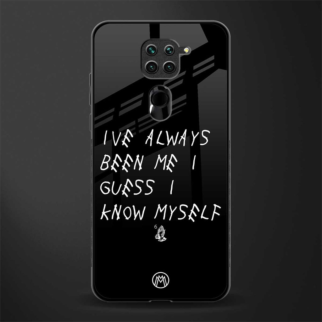 being myself glass case for redmi note 9 image