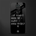 being myself glass case for redmi note 9 image