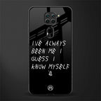 being myself glass case for redmi note 9 image