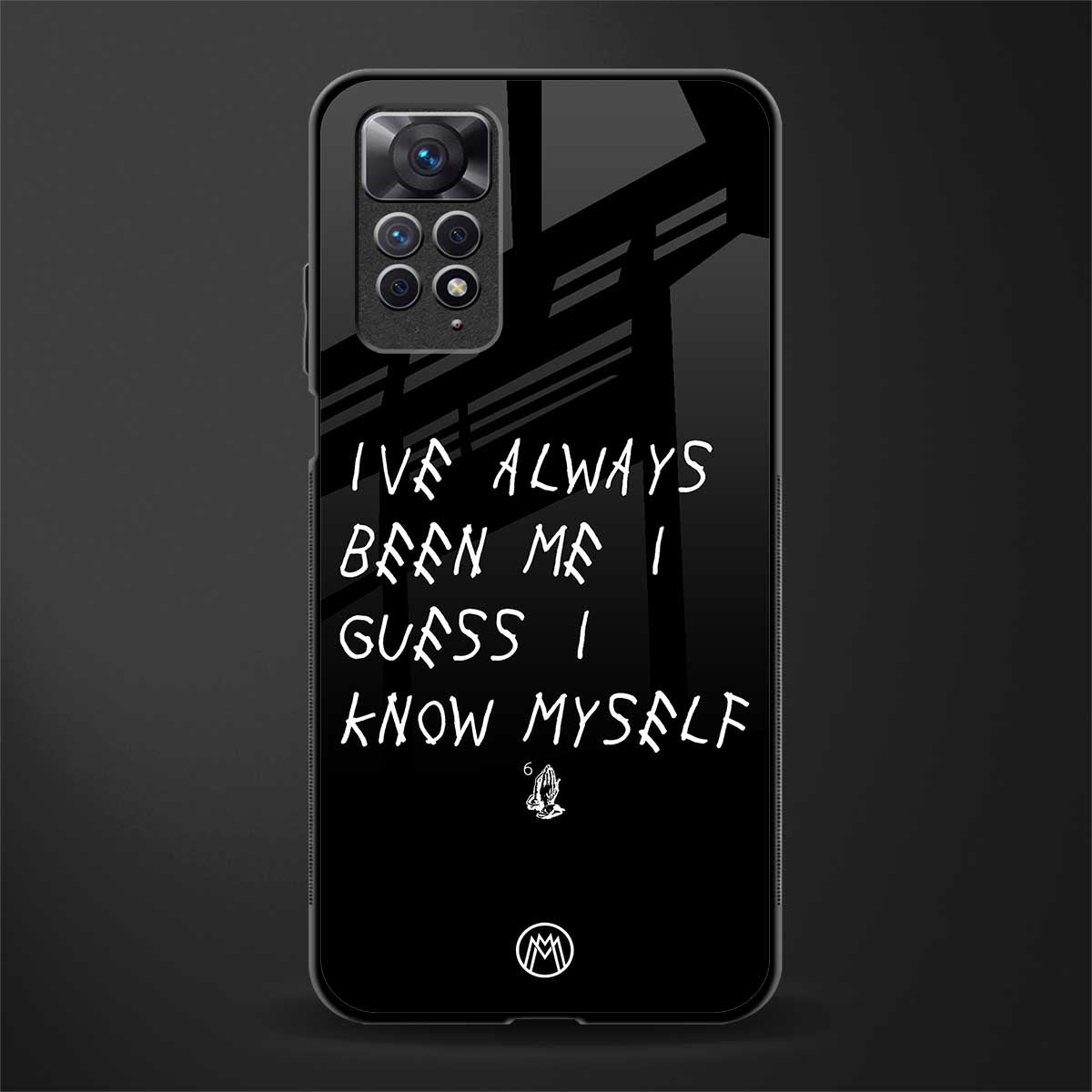 being myself glass case for redmi note 11 pro image