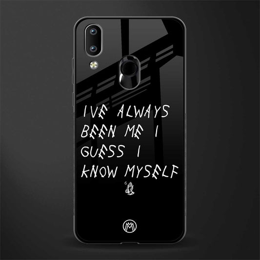 being myself glass case for vivo y91 image