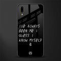 being myself glass case for vivo v11 pro image