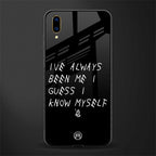 being myself glass case for vivo v11 pro image
