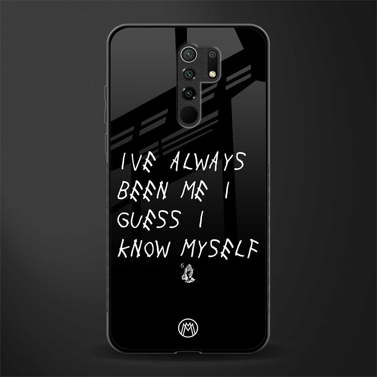 being myself glass case for redmi 9 prime image