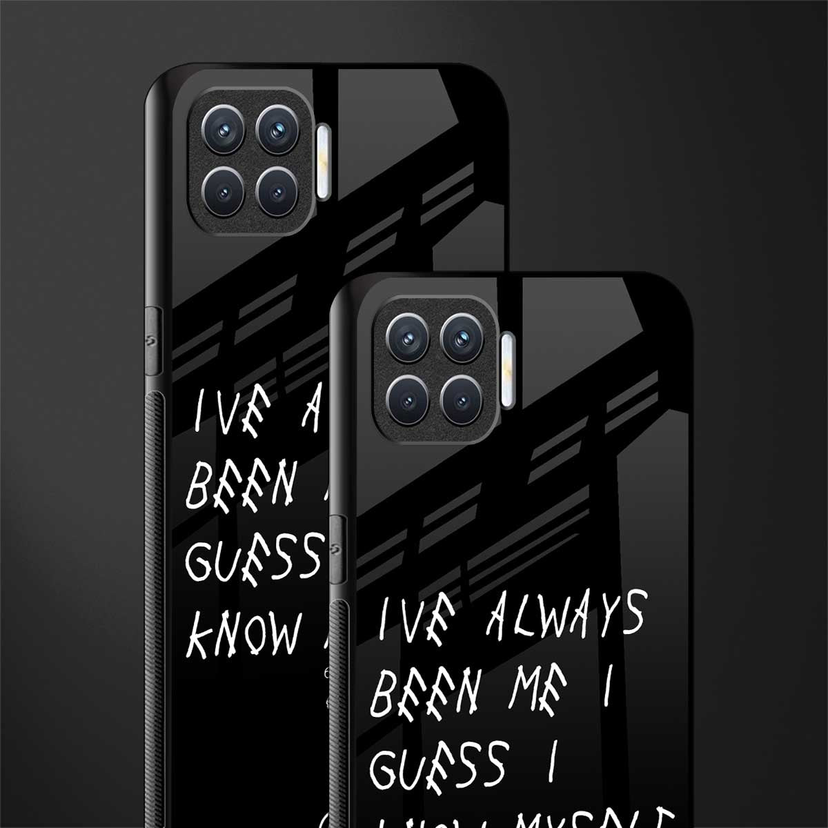 being myself glass case for oppo f17 pro image-2