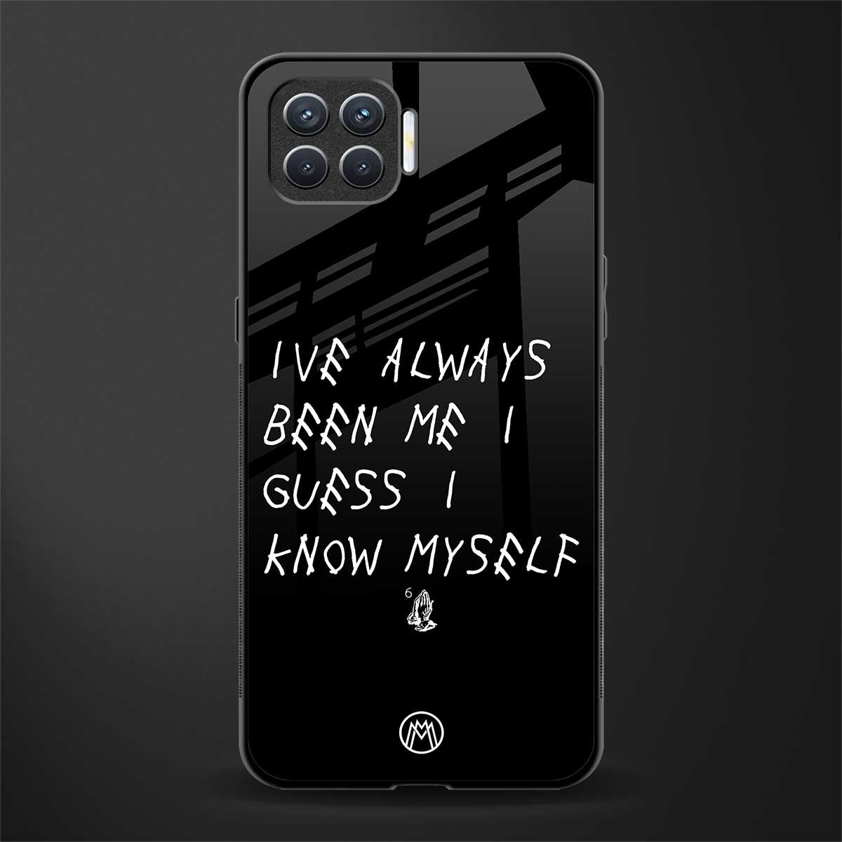 being myself glass case for oppo f17 image