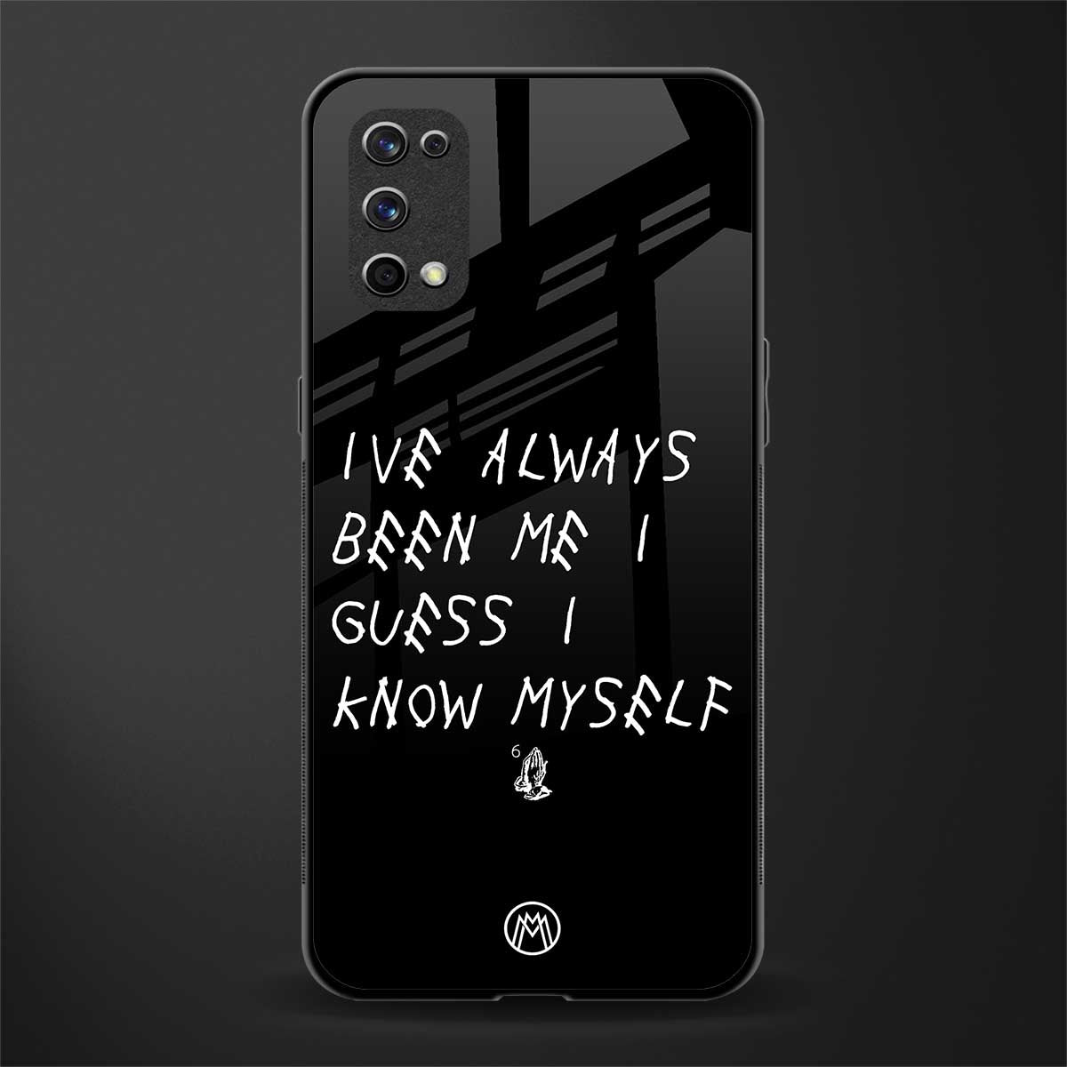 being myself glass case for realme x7 pro image