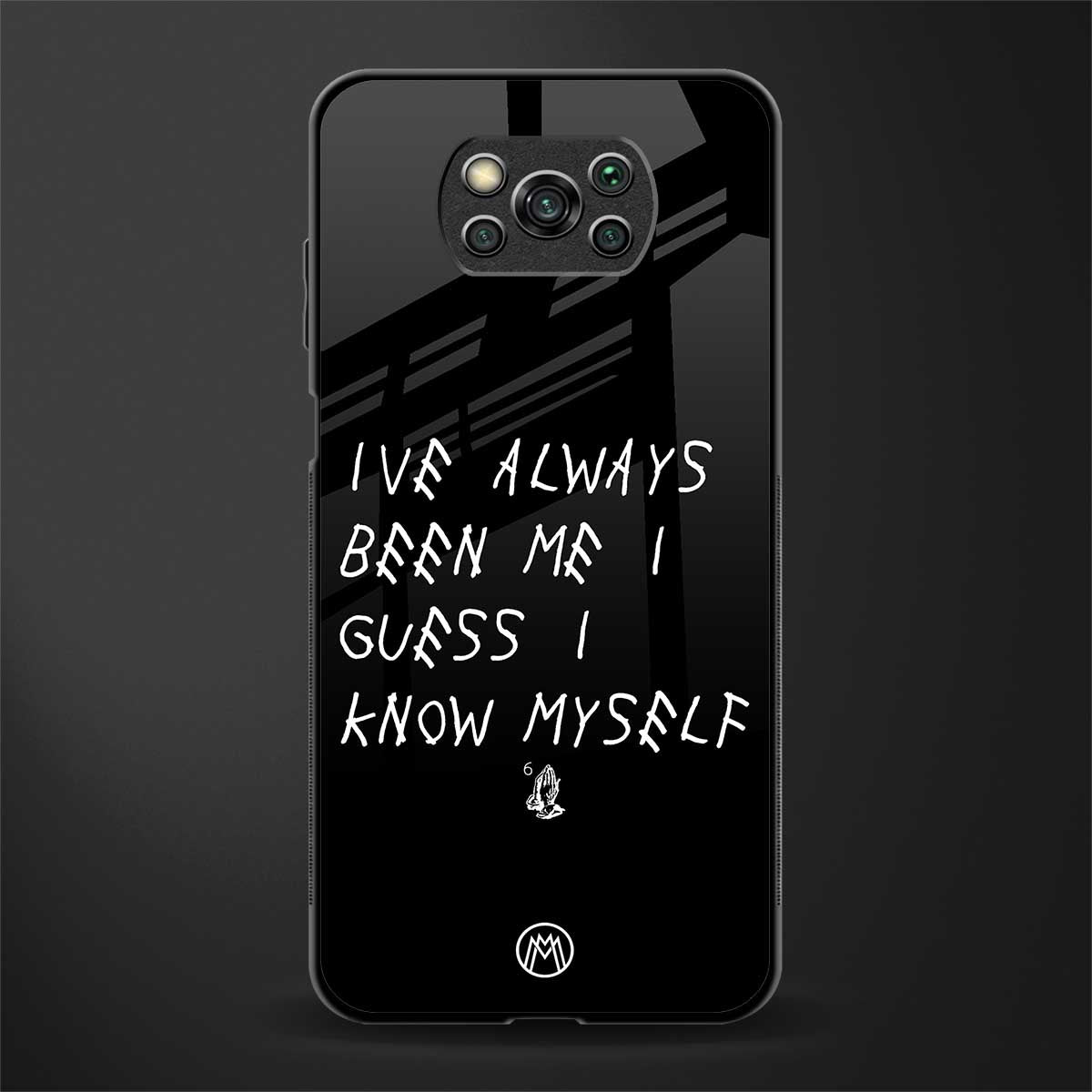 being myself glass case for poco x3 pro image