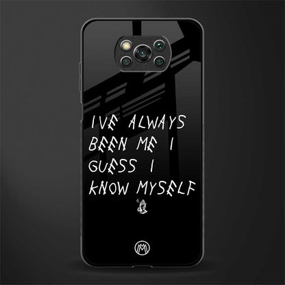 being myself glass case for poco x3 pro image